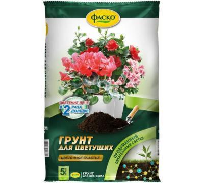 Грунт для цветущих Фаско Цветочное счастье 5л в интернет гипермаркете «Планета Лета». Фото