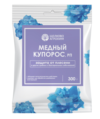 Медный купорос (пакет 300 г, ф,50) в интернет гипермаркете «Планета Лета». Фото