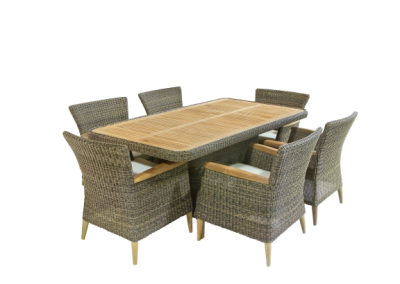 Комплект мебели Стол, 6 кресел с подушками AVIARA T-561/C-561 в интернет гипермаркете «Планета Лета». Фото