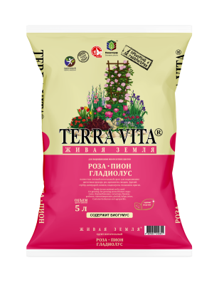 Грунт Роза-Пион-Гладиолус Terra Vita 5 л в интернет гипермаркете «Планета Лета». Фото