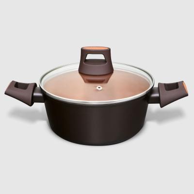 КАСТРЮЛЯ С КРЫШКОЙ 20СМ TERRA в интернет гипермаркете «Планета Лета». Фото