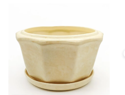 Горшок КЦ КС 3 глянец бежевый 3л