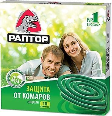 Спираль РАПТОР от комаров без запаха в интернет гипермаркете «Планета Лета». Фото