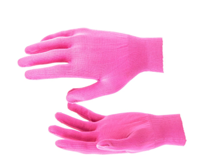 Перчатки из синтетической нити, 13 класс, цвет "розовая фуксия", L// Россия 67821 в интернет гипермаркете «Планета Лета». Фото