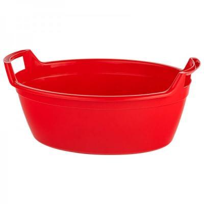 Таз "Блеск" овальный 16 л красный 00-00000199 в интернет гипермаркете «Планета Лета». Фото