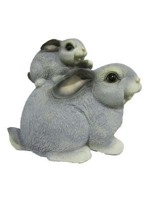 Фигура Заяц с зайчонком Н-23см ФП073