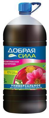 Удобрение Добрая Сила открытого грунта универсальное 3л в интернет гипермаркете «Планета Лета». Фото