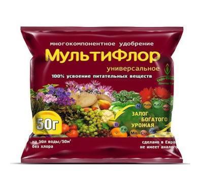 Удобрение Мультифлор универсальное 50г в интернет гипермаркете «Планета Лета». Фото