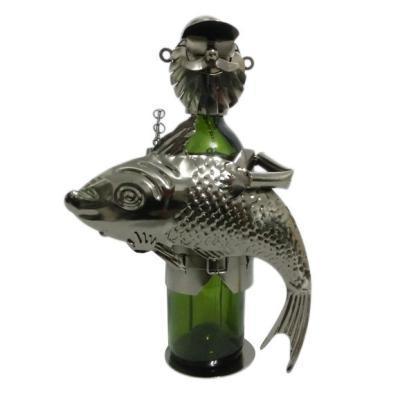 Подставка для бутылки "Рыбак" L19,5 W12 H23 см в интернет гипермаркете «Планета Лета». Фото