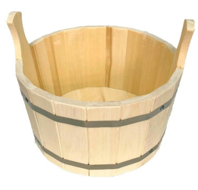 Ушат/шайка 15л с одной ручкой TM "Бацькина баня" в интернет гипермаркете «Планета Лета». Фото