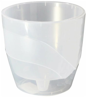 Кашпо Грация d13; h13, 1,2л прозрачный в интернет гипермаркете «Планета Лета». Фото