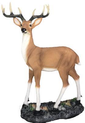 Фигура Косуля большая на камне Н-93см F886 в интернет гипермаркете «Планета Лета». Фото