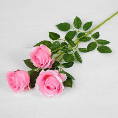 Цветы искусственные "Роза роскошь" 9х63 см, розовый  9222744 в интернет гипермаркете «Планета Лета». Фото