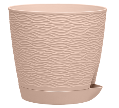 Кашпо "Блюз" (1,5л.) Цв. Пудровый (Арт. КШ-8683) в интернет гипермаркете «Планета Лета». Фото
