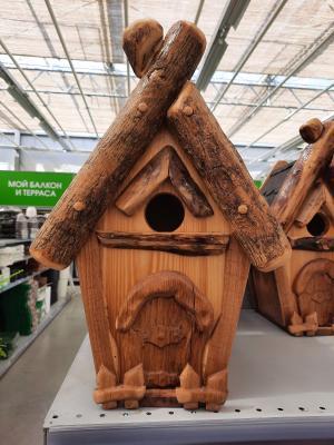 Декор дерево Скворечник черепица Е в интернет гипермаркете «Планета Лета». Фото