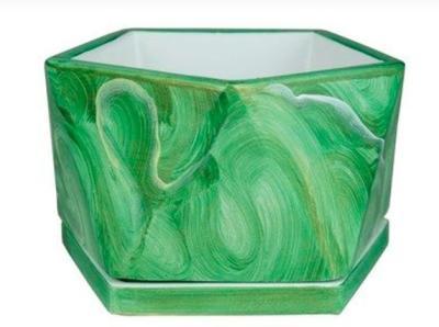 Горшок МК-малахит медиана 17*16/h10,5, 0,85л в интернет гипермаркете «Планета Лета». Фото