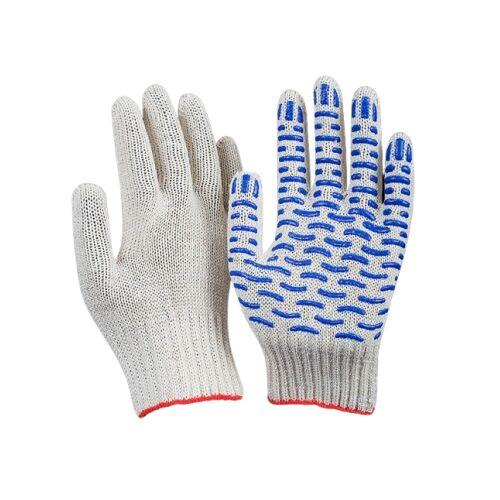 Перчатки 5н белые 10кл с ПВХ Волна 42-46гр в интернет гипермаркете «Планета Лета». Фото