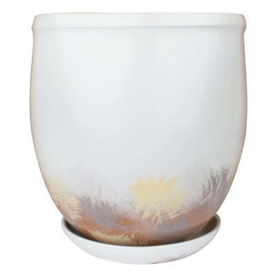 Горшок Осень с поддоном 5л 1/2 в интернет гипермаркете «Планета Лета». Фото