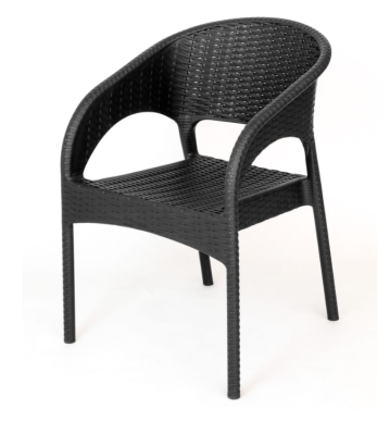 Кресло RATTAN Ola Dom (антрацит) в интернет гипермаркете «Планета Лета». Фото