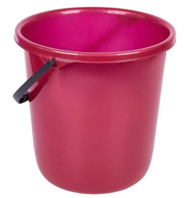 Ведро Rock'n'Roll 7 л  бордо в интернет гипермаркете «Планета Лета». Фото