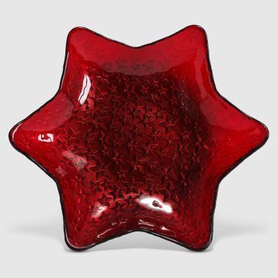 Блюдо Mercury Stars д32.5см бордо в интернет гипермаркете «Планета Лета». Фото