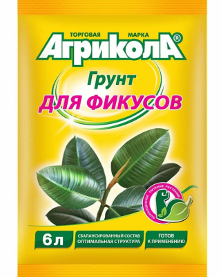 АГРИКОЛА грунт для фикусов 6л в интернет гипермаркете «Планета Лета». Фото
