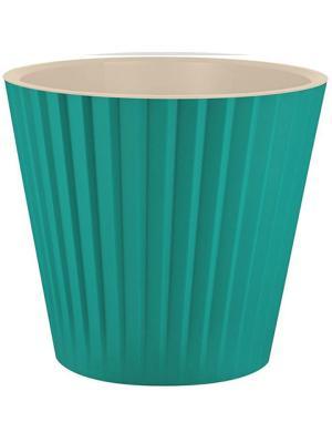 Горшок для цветов InGreen Sand  D190мм, 3,3л c дренажной вставкой изумрудная волна в интернет гипермаркете «Планета Лета». Фото
