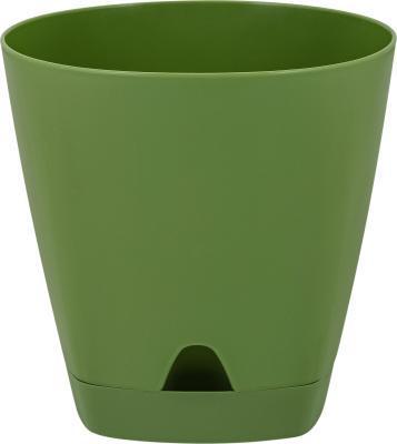 Горшок для цветов  AMSTERDAM D250мм, 8л с прикорневым поливом Оливковый в интернет гипермаркете «Планета Лета». Фото