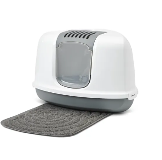 Savic Туалет-домик д/кошек NESTOR Corner серый 58.5*45,5*40 см S2003 (уп-4шт) в интернет гипермаркете «Планета Лета». Фото