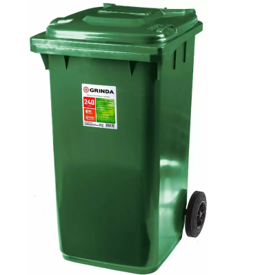 GRINDA МК-240 мусорный контейнер с колёсами, 240 л в интернет гипермаркете «Планета Лета». Фото