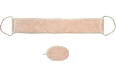 Набор из 2 мочалок, двусторонних, soft/medium (спонж и лента), для лица и тела "Банные штучки" в интернет гипермаркете «Планета Лета». Фото