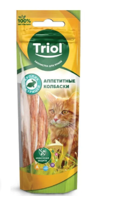 Лакомство Triol колбаски аппетитные из крол. с кур. д/кош. 40г 20171003 Уценка!! Triol в интернет гипермаркете «Планета Лета». Фото Лакомство Triol колбаски аппетитные из крол. с кур. д/кош. 40г 20171003 Уценка!! в интернет гипермаркете «Планета Лета». Фото