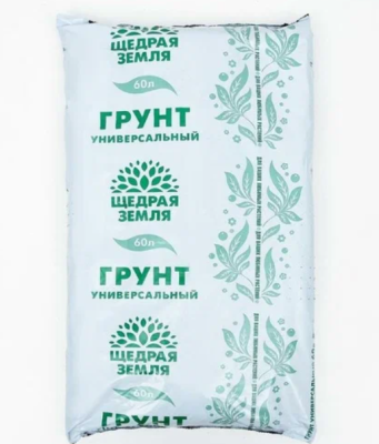 Грунт универсальный Щедрая земля® 60л в интернет гипермаркете «Планета Лета». Фото