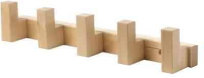 Вешалка 5-ти рожковая48 см кедр ДБ 906343 в интернет гипермаркете «Планета Лета». Фото