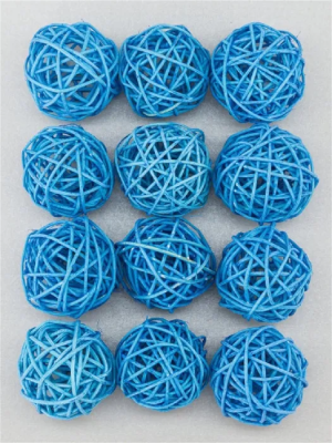 Шары ротанг набор, 5см, 12шт TQ-5 GR в интернет гипермаркете «Планета Лета». Фото