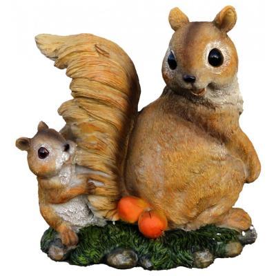 Фигура Белка с белченком Н-23,L-22см F862 в интернет гипермаркете «Планета Лета». Фото