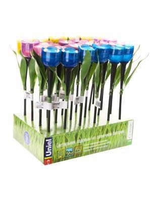 Садовый светильник на солнечной батарее "Тюльпан". Белый свет.  USL-C-651/PT305 TULIP SET 24 . TM Un в интернет гипермаркете «Планета Лета». Фото