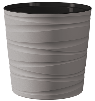 Кашпо "Модерн Мини" 8Л (h 250) Цв. Серый жемчуг (КШ-9704) в интернет гипермаркете «Планета Лета». Фото