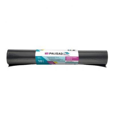 Пакеты для мусора 120 л x 10 шт. пвд прочные черные, длинный ролик, Home Palisad в интернет гипермаркете «Планета Лета». Фото