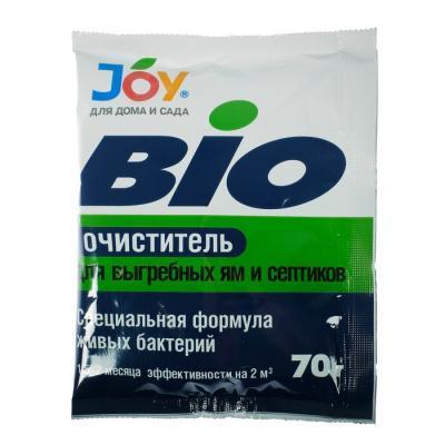 Очиститель JOY био для выгребных ям и септиков, 70г Joy в интернет гипермаркете «Планета Лета». Фото Очиститель JOY био для выгребных ям и септиков, 70г в интернет гипермаркете «Планета Лета». Фото