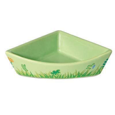 Миска Triol "Полянка" керам. угловая д/мелк. животных 0,045л 30231017 в интернет гипермаркете «Планета Лета». Фото