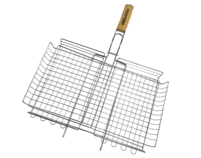 Решетка-гриль "Я ВЫБРАЛ" глубокая 28х22см для рыбы, мяса, птицы, овощей, грибов в интернет гипермаркете «Планета Лета». Фото