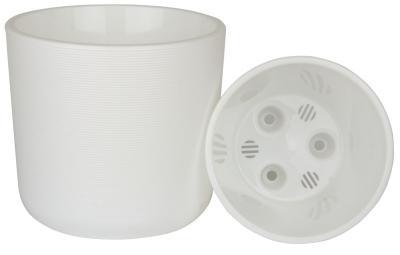Горшок Лион белый d17, h16см, 3л  с вкл. ЛИ17-10 в интернет гипермаркете «Планета Лета». Фото
