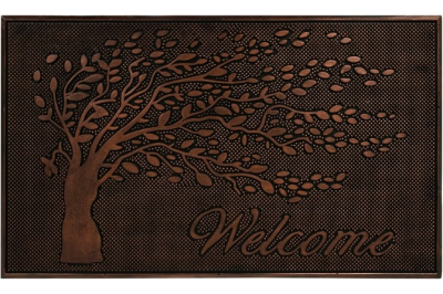 Коврик придверный 45*75 см, медь, "Welcome", дерево 24270 в интернет гипермаркете «Планета Лета». Фото