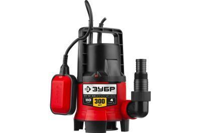 НАСОС ДРЕНАЖНЫЙ ЗУБР 300 ВТ,  ДЛЯ ГРЯЗНОЙ ВОДЫ НПГ-М1-300 МАСТЕР в интернет гипермаркете «Планета Лета». Фото