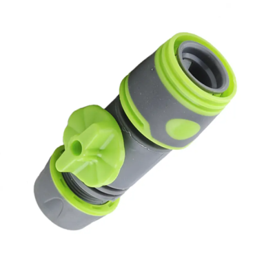 Коннектор-муфта 1/2 д/шланга с регулятором напора 'Урожайная сотка Эксперт' прорезиненный (YM5004Е) в интернет гипермаркете «Планета Лета». Фото