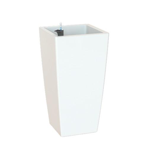 Кашпо Артевази Pisa L33 W33 H60 см белое глянцевое комплект Все-в-одном 818086 в интернет гипермаркете «Планета Лета». Фото