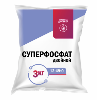 Суперфосфат двойной азотсодержащий 3кг агро в интернет гипермаркете «Планета Лета». Фото