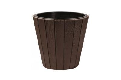 Кашпо Woode DBWO490-R222, d48,8; h45,7см mokka с вклад. в интернет гипермаркете «Планета Лета». Фото