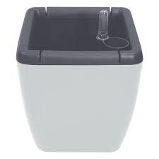 Горшок для цветов с автополивом InGreen Munchen 5л с вставкой 2,2л, квадратный, Утренний туман в интернет гипермаркете «Планета Лета». Фото